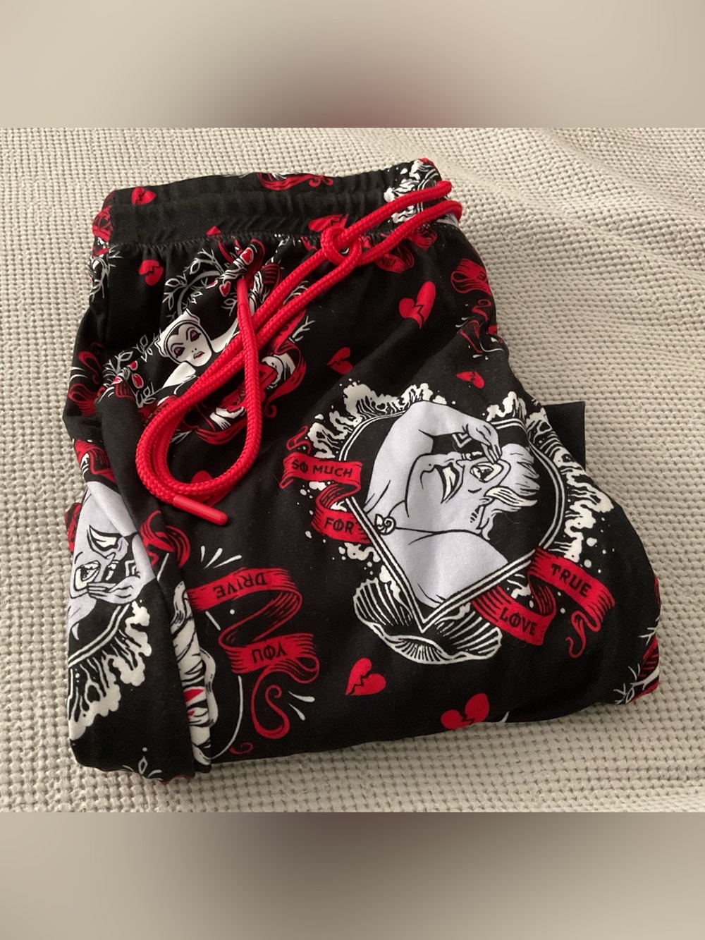 Disney Black & Red Villains Graphic Joggers